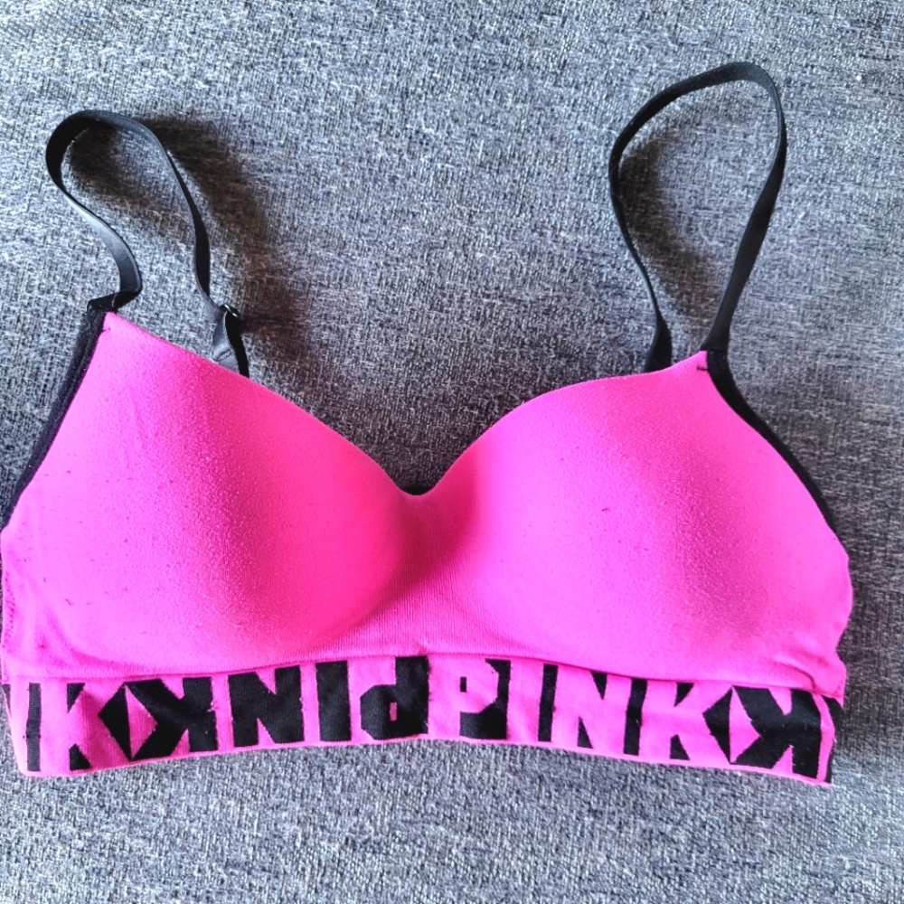 VS Pink Cotton Bra Size M